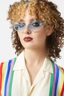 Acetate Heart Sunglasses