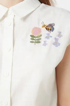 Blue Bee Emb Blouse