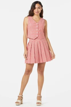 Callie Check Vest