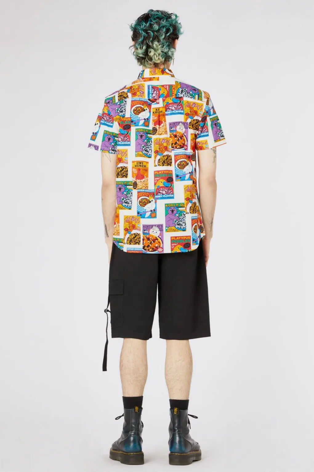 Cereal Print Cotton Ss Shirt