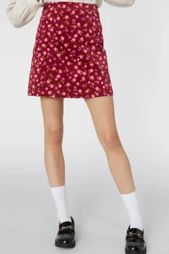 Danielle Ditsy Cord Skirt
