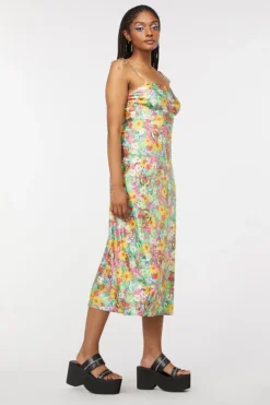 Glade Satin Slip Dress