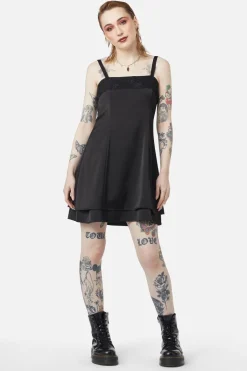 Lace Mini Satin Dress
