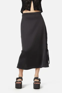 Lizzie Satin Bias Skirt