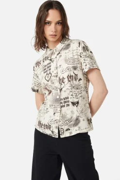 Lover'S Departure Printed Blouse