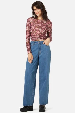 Paisley Mesh Top