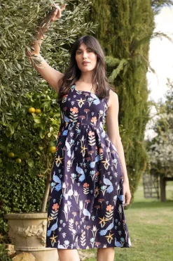 Peacock Midi Dress