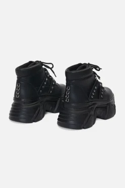 Pierced Platform Sneakers