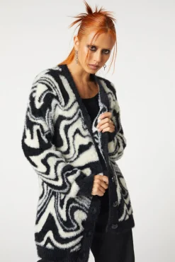 Who Are You Geo Knit Cardi